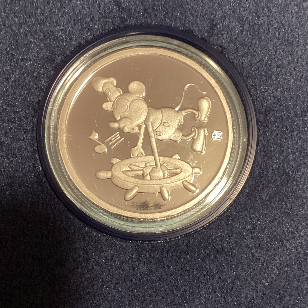 Sixty Years Mickey Mouse Commemorative Proof Limited Edition .999 Fine Silver